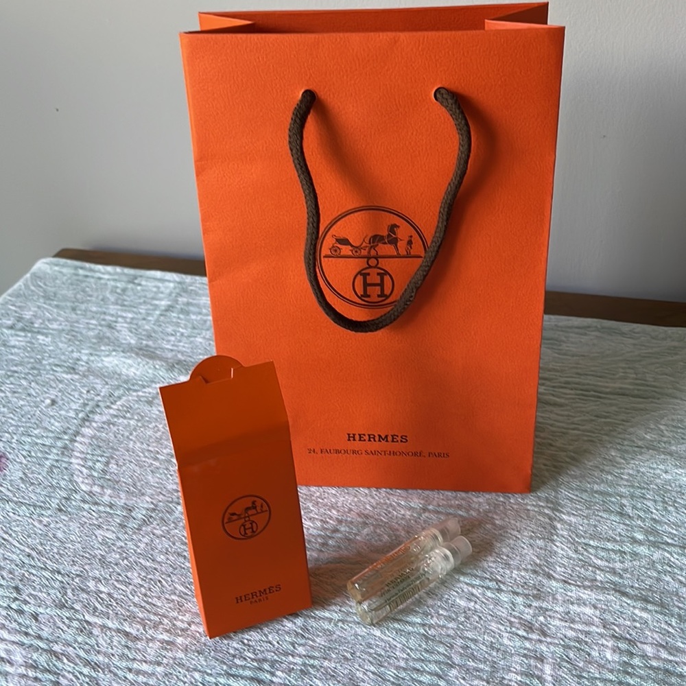 Hermes perfume set with gift bag